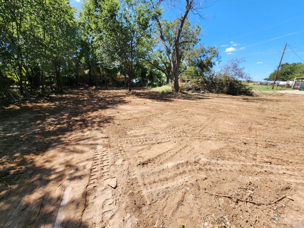 Cleared off parcel after a complete demolition project.