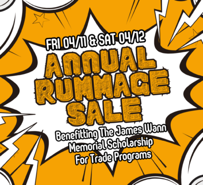 Annual rummage sale custom promotion graphic