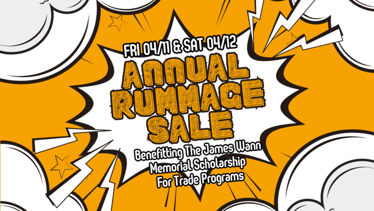 Read more about the article Supporting the Trades: Wannco Services’ Annual Rummage Sale • April 11th & 12th, 2025